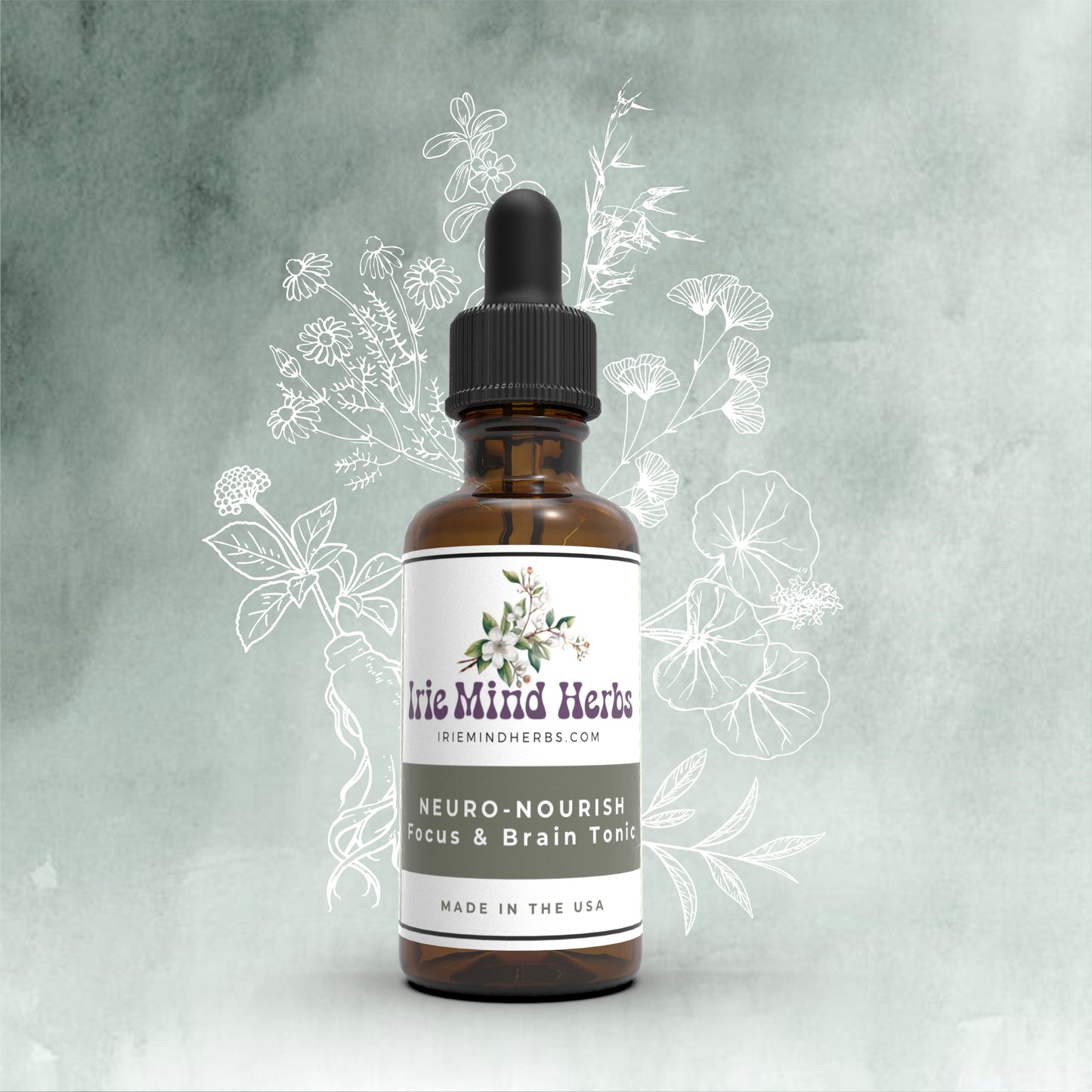 Neuro-Nourish: Focus & Brain Tincture - Alcohol Free | Natural Focus