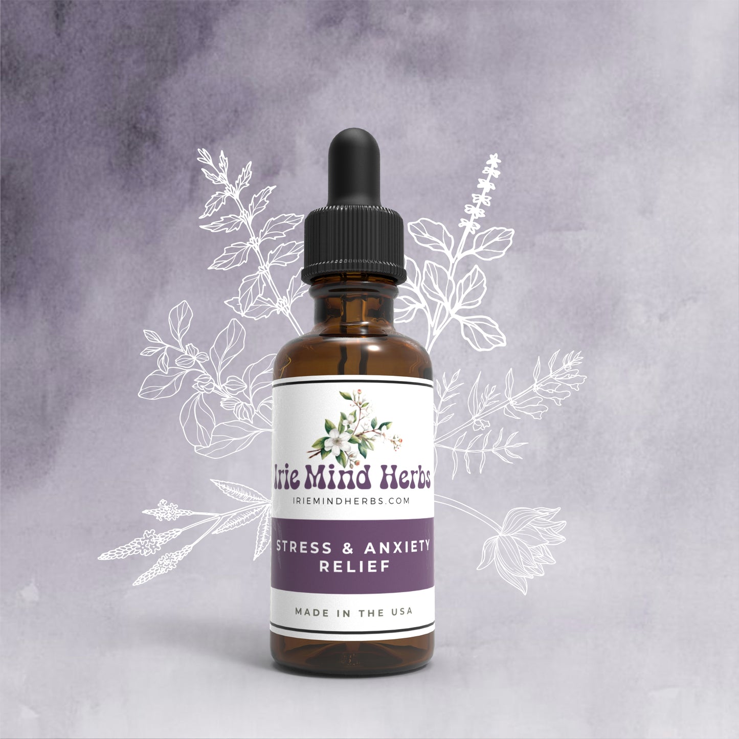 Stress & Anxiety Relief Herbal Tincture - Alcohol Free | Stress Tincture | Anxiety Tincture | Natural Anxiety Relief