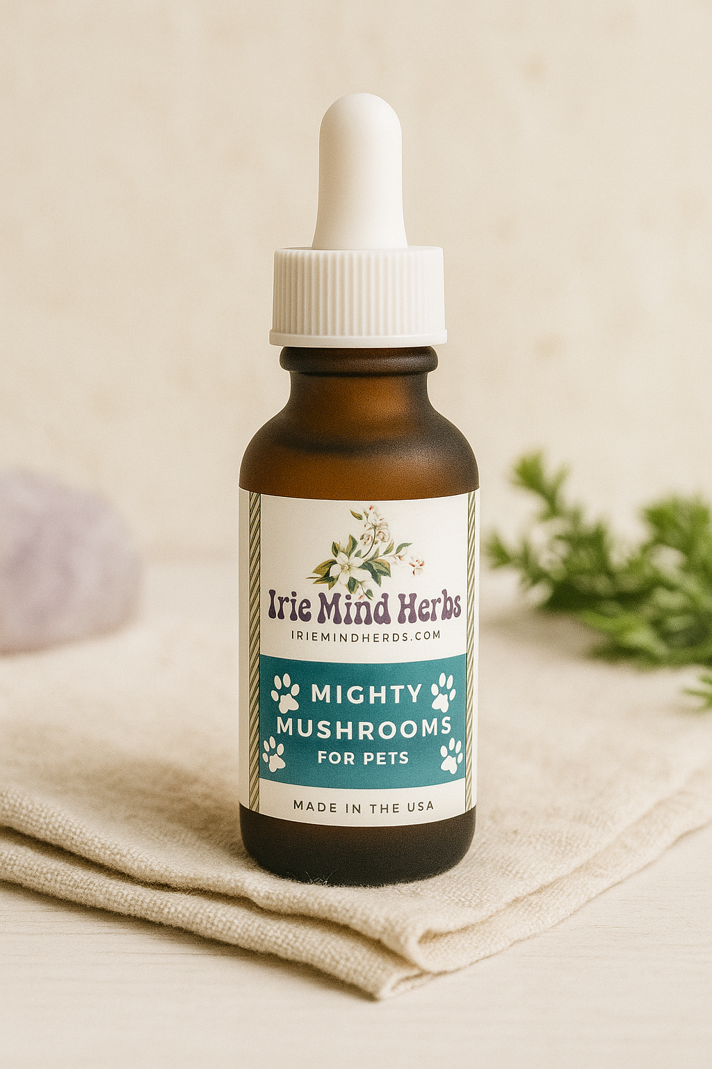 Mighty Mushrooms | Stress & Anxiety | Organic Tinctures for Pets