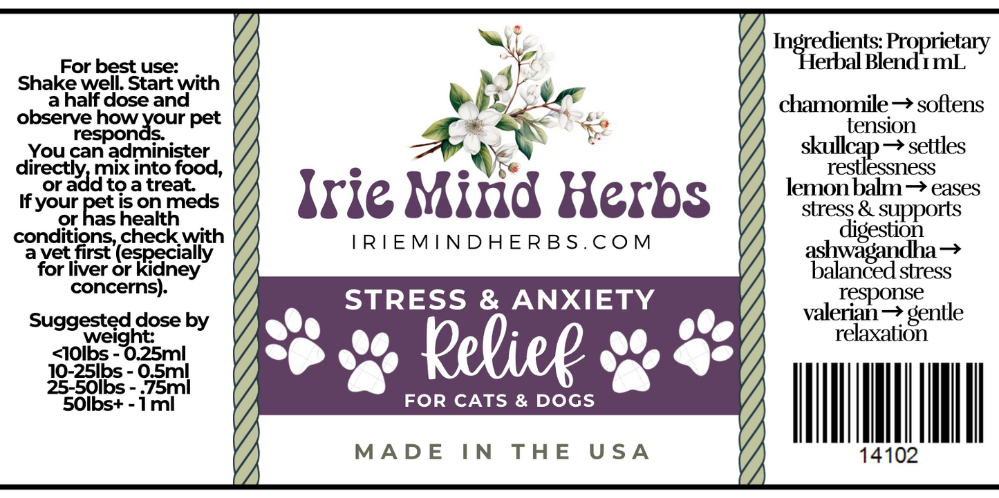 Mighty Mushrooms | Stress & Anxiety | Organic Tinctures for Pets
